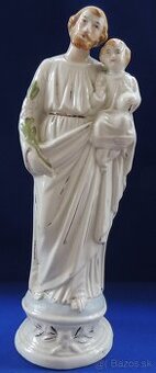 Sv Jozef s Ježíšom v náručí 20 stor.  , porcelán malovaný