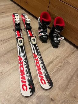 Atomic Lyže 100 cm + lyžiarky 20.5