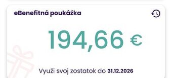 Ebenefit, benefit poukažka spoločnosti Fpoho