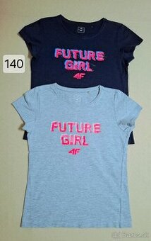 Dievčenské tričká s krátkym rukávom 140