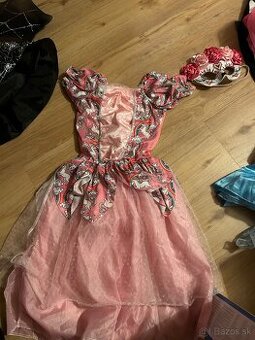 Šaty unicorn plus čelenka