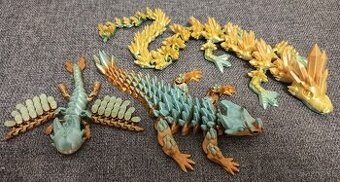 3D hračky-draci