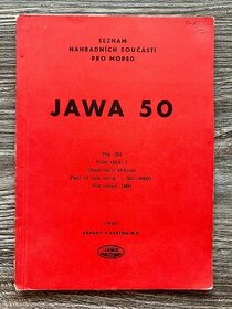 Katalog náhradních dílů - Jawa 50 - typ 551 ( 1960 )