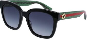 Dámske slnečné okuliare GUCCI GG0034SN, čierno-zeleno-sivé,
