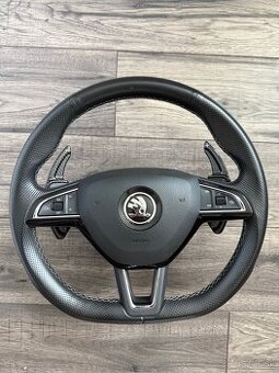 Škoda vyhrievaný volant s airbagom – originál, výborný stav