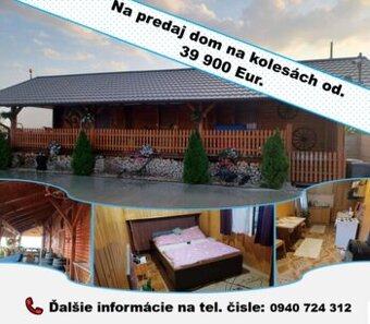 Mobilný dom na kolesách, chatka