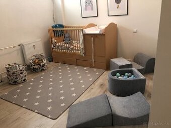 MeowBaby® Velvet penové detské ihrisko s mini bazéno