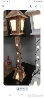 Drevená led lampa 80cm - 1