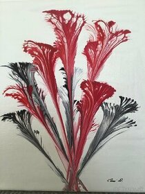 Abstraktné kvety - nový obraz