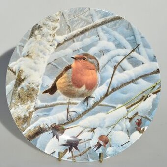 Porcelánový tanier - Červienka - Vianoce