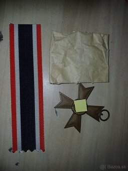 Predám original nemecký zaslúžený kriz KVK2 bez mecov - 1