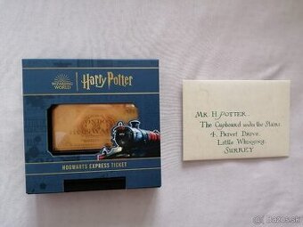 zlato striebro minca proof Harry Potter hogwarts express