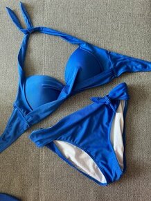 Modré plavky bikini L/XL kráľovská modrá