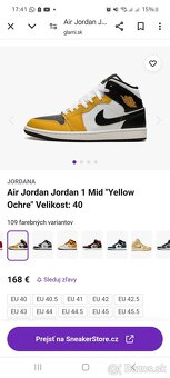 Predám Tenisky Jordan Nike 36