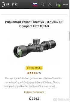 Valiant Themys 3-12x42 SF HFT MRAD