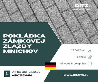 Zámkové dlažby / asfaltéri, Nemecko