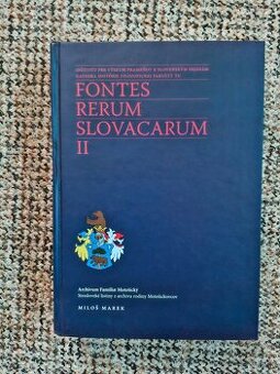 Miloš Marek: Fontes Rerum Slovacarum II