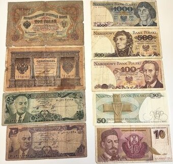 Predám zberateľský lot historických zahraničných bankoviek