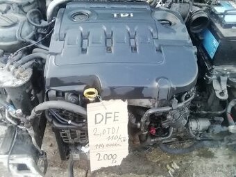 Motor 2,0 tdi 110 kW cod DFE volkswagen group