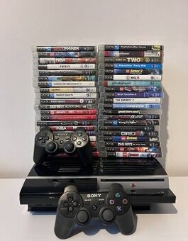 Herná konzola - Sony PlayStation 3 + 2x Ovládač + kopu hier