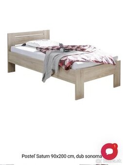 Postel 90x200 s lamelovym rostom