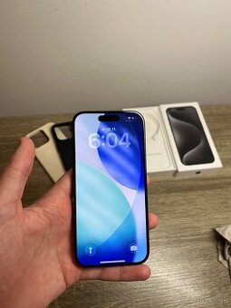 Iphone 15 Pro 128gb black titanium ako novi s krabicou