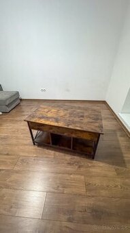 Konferenčný stolík ROOM 2 - hnedá/čierna - 1