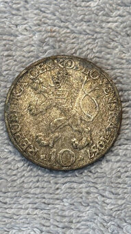 Stříbrná mince Československo – 10 Kčs 1957 (250. výročí nar