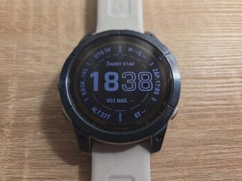 Garmin Fenix 7 Sapphire Solar, Mineral Blue Titanium, White