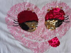 Tričko so žmurkajúcim srdiečkom