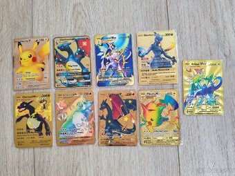 Kovové Pokémon karty