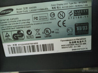 LCD Monitor Samsung 22 palcov