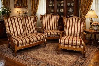 Starožitná sedacia súprava 3+1+1