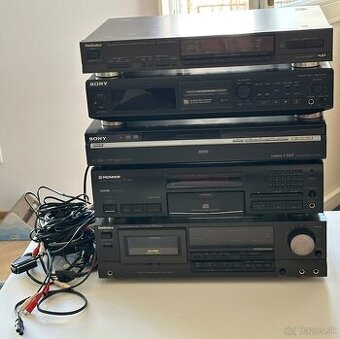 Hi-Fi zostava z 90.rokov Technics Sony a Pioneer