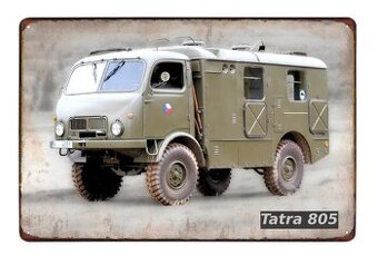 plechová cedule - Tatra 805 armádní