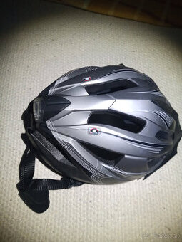 siva cyklisticka prilba Crivit