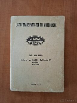 Katalog náhradných dielov Jawa 350/ 362 v EN