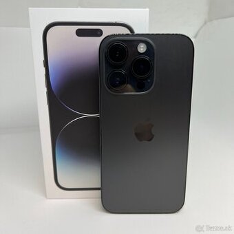 iPhone 14 PRO 128GB SPACE BLACK - VEĽMI PEKNÝ STAV - ZÁRUKA