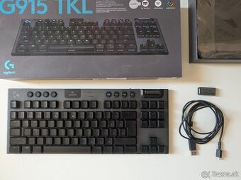 Logitech G915 LIGHTSPEED TKL Wireless RGB GL Tactile, carbon