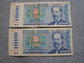 ČESKOSLOVENSKÉ_BANKOVKY: 1000 Kčs-1985