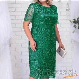 Luxusne krajové zelene šaty 50