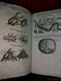 Stara velka kniha Encyklopedia živočíšnej ríše z r. 1672