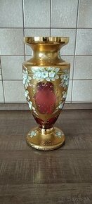 Váza z borského skla - výška 30cm