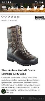 Meindl Dovre Extreme MFS wide

44,5/ 10.. nové
