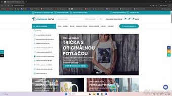Predám eshop + tlačiarne na výrobu tričiek s potlačou