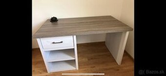 pracovný písací stôl Dub Sonoma tmavý