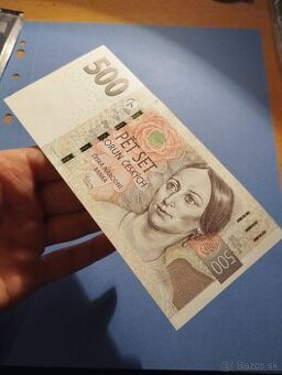Predám bankovku 500kč 2009 vzácnejšie seria R