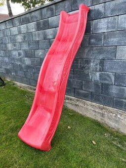 Šmykľavka na záhradný domček / 2,2 m červená