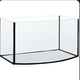Predám oble akvárium 60x30x30.