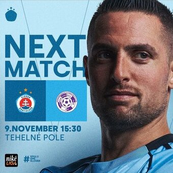 2x lístok ⚽️ ŠK Slovan vs Komárno 9.11. (Niké liga)
